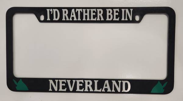 Neverland license plate frame NEW 1
