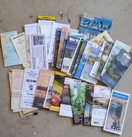 Road Maps of many states. 1