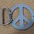Peace Symbol Belt Buckle 2 thumbnail