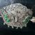 Ornate Shadow Box Framed Sculpted Metal Hair Piece w/ Green Dragon 3 thumbnail