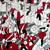 Surreal Painting Large Acrylic canvas 1998 Black Red White Gray 8 thumbnail