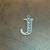 Pendentif argent 925 forme de J / Letter J pendent 925 silver 3 thumbnail
