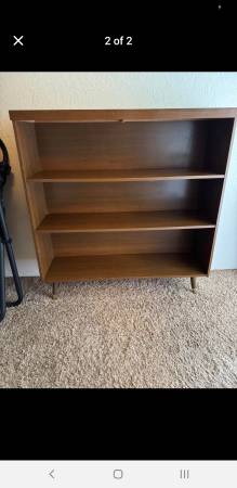 Vintage mid century modern bookcase 1