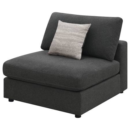 NEW Serene modular sectional armless chair charcoal by Coaster 1