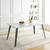 BLACK FRIDAY SALES!Homy Casa · STAN Dining Table · White Marble Look 6 thumbnail