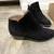 Lucky Brand FABIANA Perforated Suede BLACK Ankle Boot -- SIZE 8-1/2 M 3 thumbnail