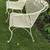 2 Vintage Wrought Iron Expanded Metal Patio Chairs MCM 3 thumbnail