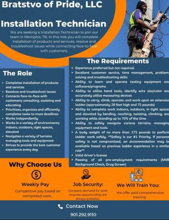 💰$800–$1500/Week - Cable Techs Wanted (Training Provided – Memphis) 1