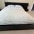 Queen size platform bed in dark brown wood veneer 7 thumbnail