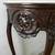 1800s Tall French, Stone Top, Master Carved, Walnut Stretcher Table Co 3 thumbnail