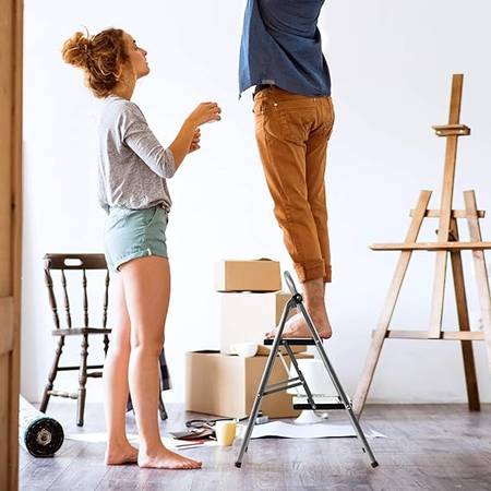 slightly used ACSTEP 2 Step Stool Folding Step Ladder with Handrails H 1