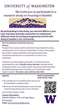 Voluntarios para el Estudio de Vivienda (Condado de King)63654745694083120
