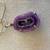 Amethyst Stalactite Slice Pendant  Necklace in 925 Sterling Silver 3 thumbnail