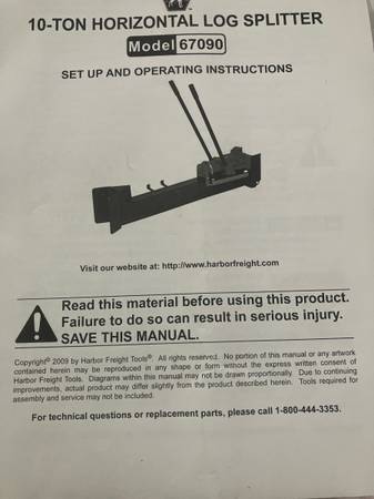 Manual log splitter 1