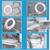 Carex 3.5 Inch Raised Toilet Seat with Arms - For Round Toilets (New) 9 thumbnail
