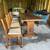 Antique Trestle Table and Chairs 7 thumbnail