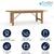 Solid Wood Table with Folding Legs: Great for parties. 5 thumbnail