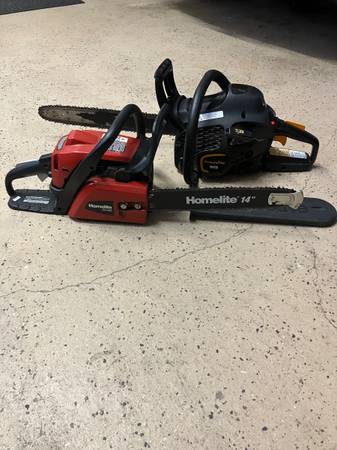 2 CHAINSAWS 1