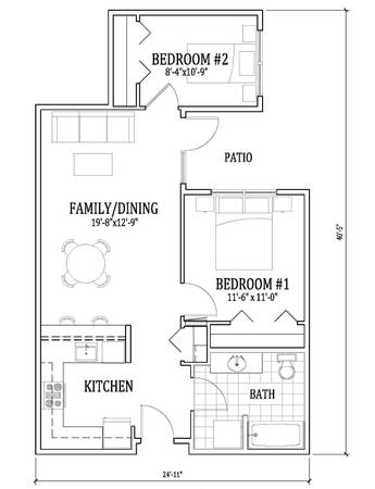 $1,900 / 2br - 788ft2 - 🎈 The Savoy at Lake City: 55+ Senior Living - 2bd/1bth Lg Lvg Room🏡63852482926467124