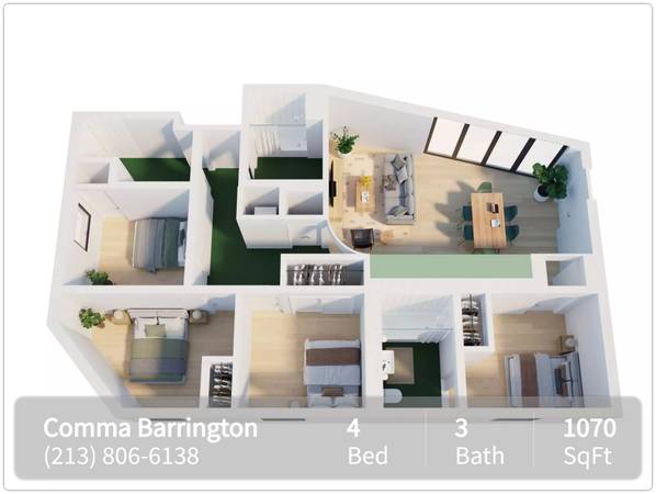 $1,292 / 4br - 1070ft2 - Looking for a lovely 4 Bed / 3 bath? Search no more! 1070 Sq Feet (Los Angeles)63953216560771120