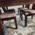 Walnut Kitchen Dining Table with 6 Chairs 6 thumbnail