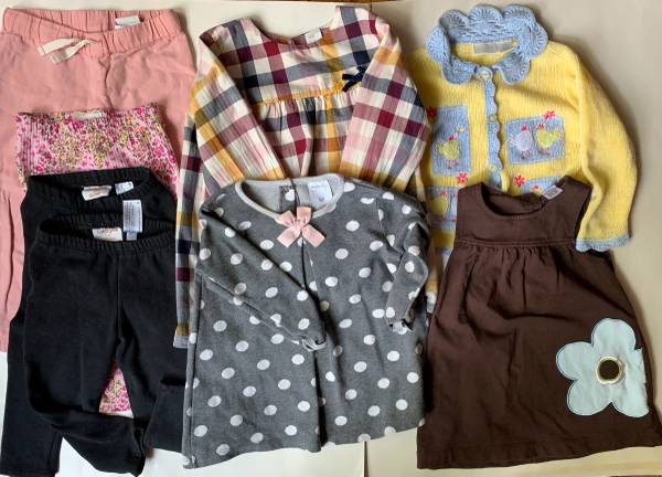 Girls 18-24 MO lot of 8 clothes, excellent condition 1