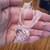 New Pink Crystal Glass Heart with Flower Necklace 1 thumbnail
