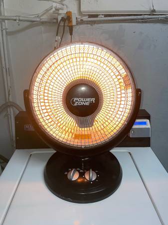 800W Compact Electric Room Space Parabolic Dish Radiant Spiral Heater 1