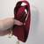 Coach Embossed "C" Patent Leather Tote Burgundy Large Shoulder Bag 8 thumbnail