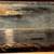 Antique c1920s Nocturnal Seascape Portland Head Light Oil Painting 4 thumbnail