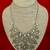 GIVENCHY CRYSTAL DROP BIB NECKLACE AND DROP EARRINGS IN SILVER-TONE ME 3 thumbnail