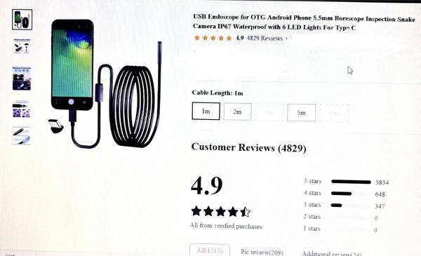 Android endoscope new in box 1