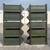 Vintage Stackable Steel Storage Bins With Racks. 3 thumbnail
