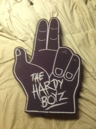 Vintage WWE WWF Hardy Boyz 2 Extreme Foam Finger 1