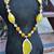 WOMEN'S NECKLACE WITH SLICE PENDANT  HANDMADE INCREDIBLY BEAUTIFUL 7 thumbnail
