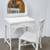 White Wicker Vanity Dressing Table with Mirror and Chair 1 thumbnail