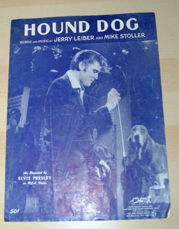 1956 Elvis Presley Hound Dog US Sheet Music 1
