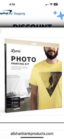 LUMI fabric Photo Printing kit for T-shirts etc 1