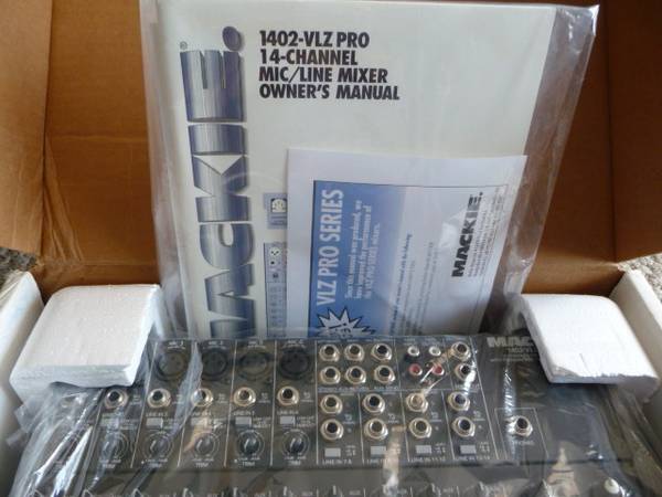 Vintage Mackie Mixer 1402 VLZ PRO New Condition in Box - $299 (Hollywood)63469940283651122