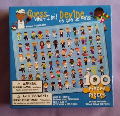 ❓GUESS WHAT I DO! Children's 100 Pc Puzzle 1