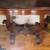 Antique 1800s Game Table flip top Pillar & Scroll side foyer Table 3 thumbnail