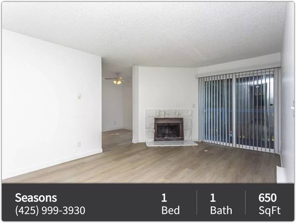 $1,450 / 1br - 650ft2 - Quality 1 bed, 1 bath with the amenities you desire! 650 Sq Feet! (Tukwila - Seattle University)64031306097409121