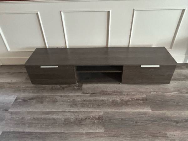Modern wood TV console 1