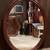 Vintage Oval Solid Mahogany Framed Mirror by Gibbard 3 thumbnail