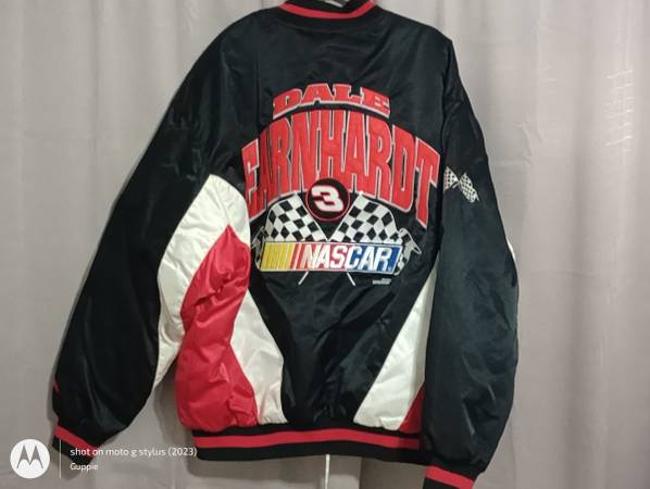 NASCAR DALE EARNHARDT NUTMEG スタジャン Dale Earnhardt #3 Nutmeg Full Zip Vintage Jacket Nascar XL