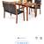 Patio Dining Set for 4 - Space-Saving Outdoor Acacia Wood Dining Table 3 thumbnail