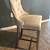 6 creme velvet Barstool with a lion- ring pull back. 2 thumbnail