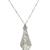 Art Deco 7.40 CTW Diamond Platinum Antique Fanning Pendant Necklace 7 thumbnail