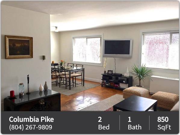 $2,100 / 2br - 850ft2 - Columbia Pike Apartments – Commuting is easy! Right on the bus line! (Arlington)64040361806209120
