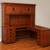 SOLID WOOD EXECUTIVE OFFICE DESK WITH HUTCH 3 thumbnail